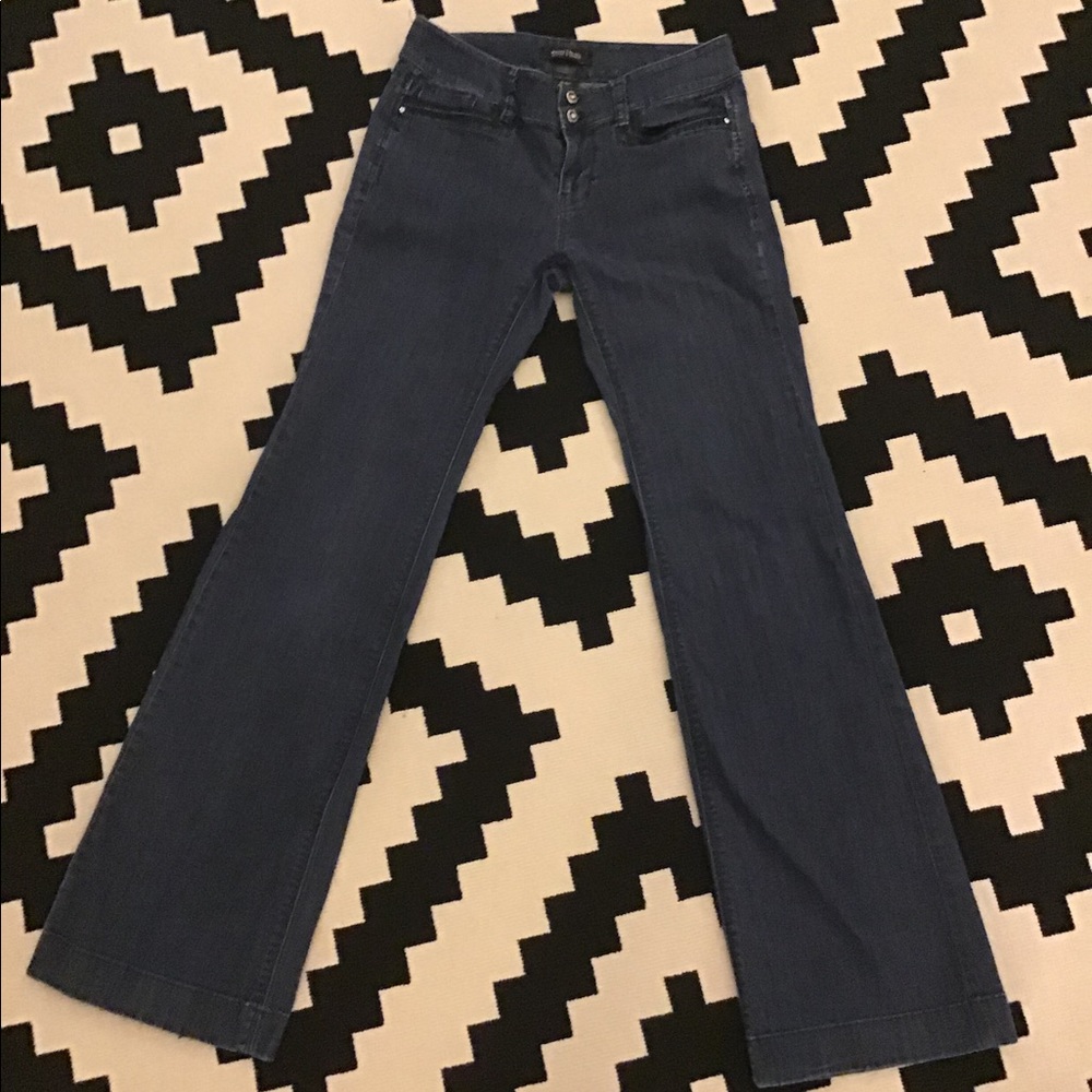 White House Black Market Blue Wide Leg Pants